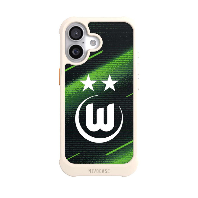 iPhone 17 NIVOmax VfL Wolfsburg Frauen Logo Weiß