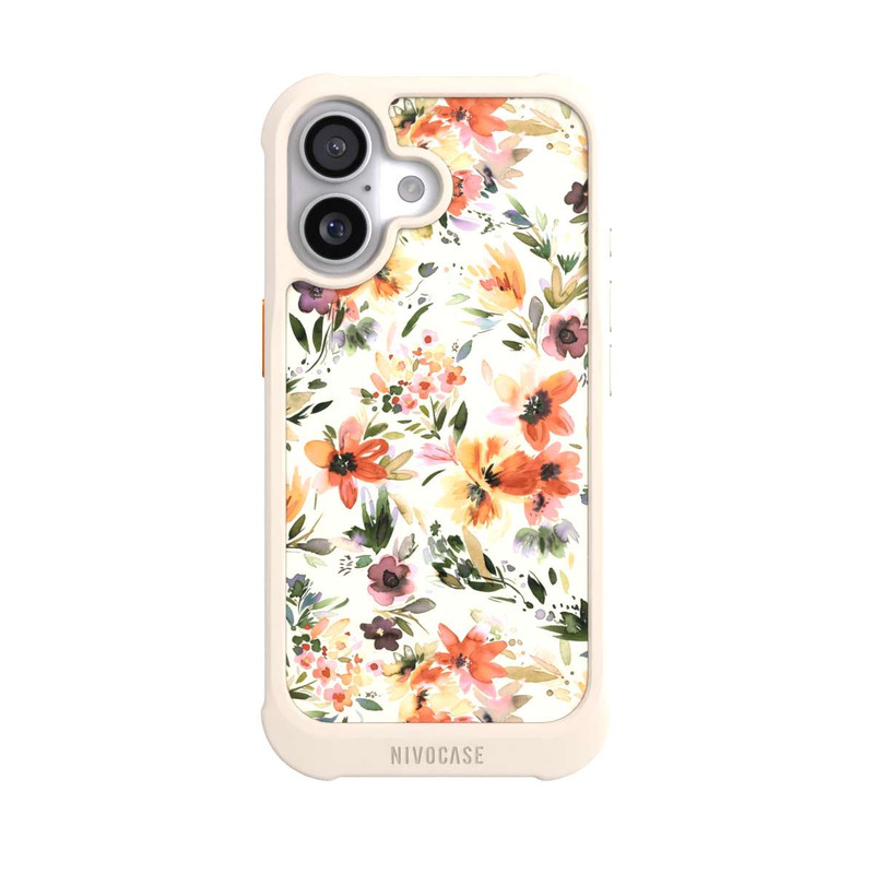 iPhone 17 NIVOmax Summer Artistic Flowers Ivory