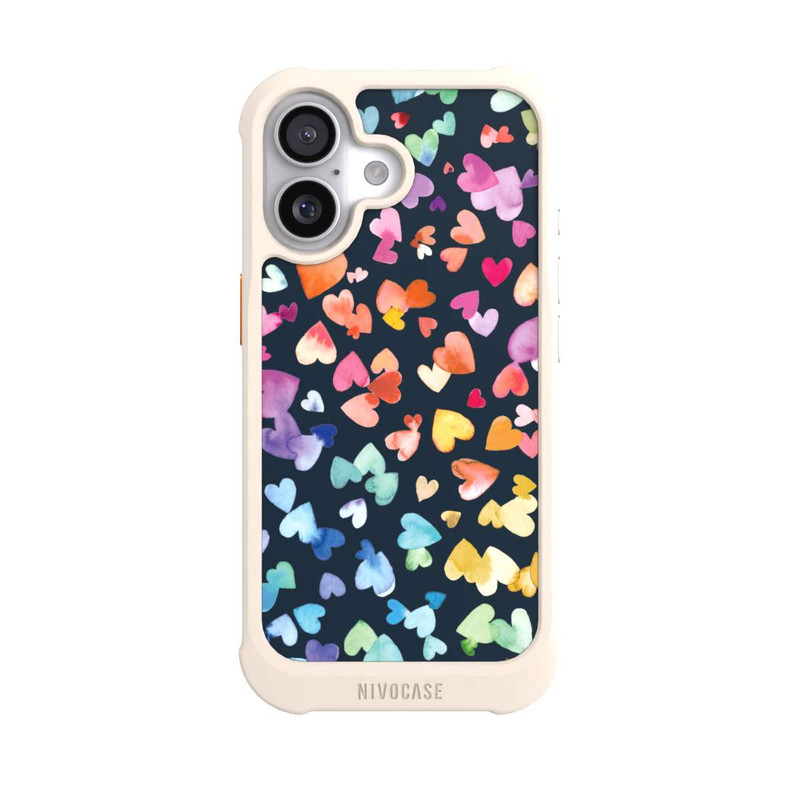 iPhone 17 NIVOmax Valentinstag Herzen Schwarz
