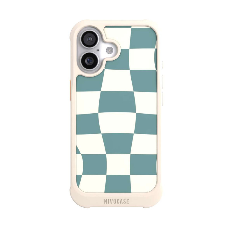 iPhone 17 NIVOmax Schachbrett Petrol