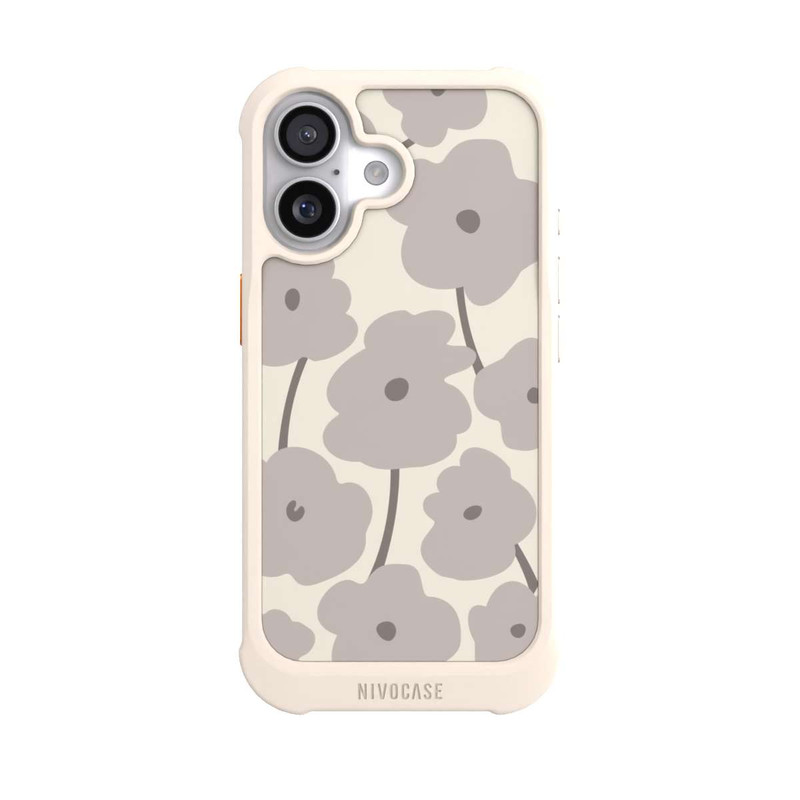 iPhone 17 NIVOmax Minimalistische Blumen Beige