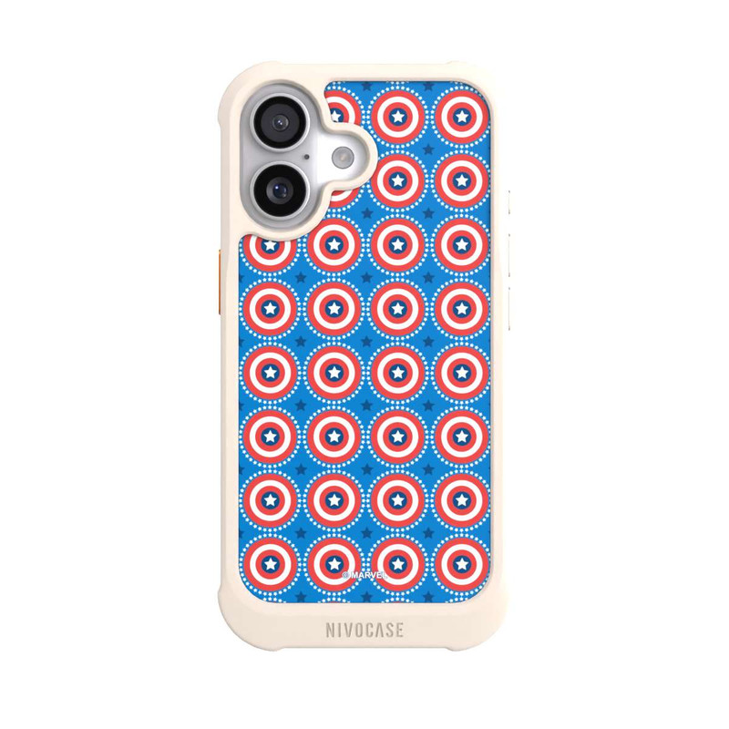 iPhone 17 NIVOmax Captain American Shield Pattern