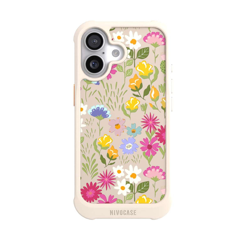 iPhone 17 NIVOmax Bunte Sommerblumen Transparent