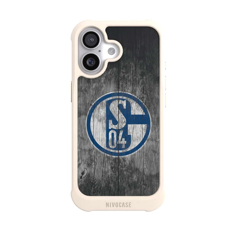 iPhone 17 NIVOmax Schalke 04 Holz Look