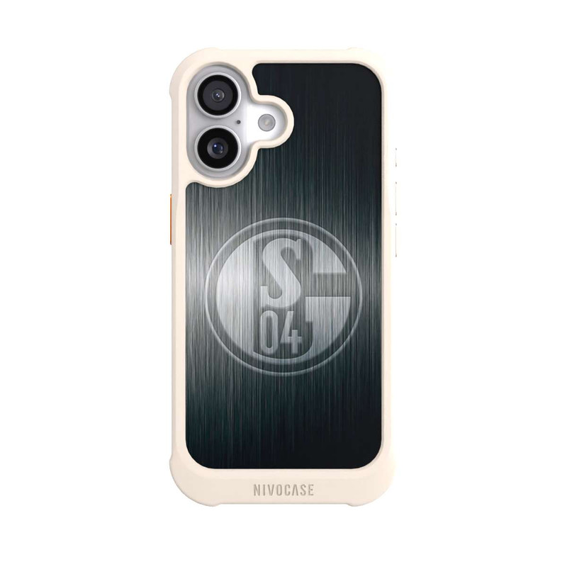 iPhone 17 NIVOmax Schalke 04 Metall Look