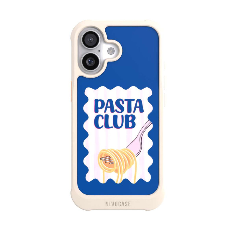 iPhone 17 NIVOmax Pasta Club in Blue and Pink