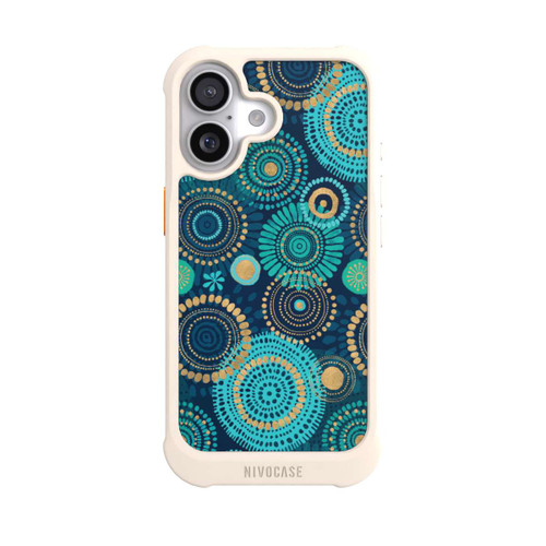  NIVOmax Blockprint India Teal Gold