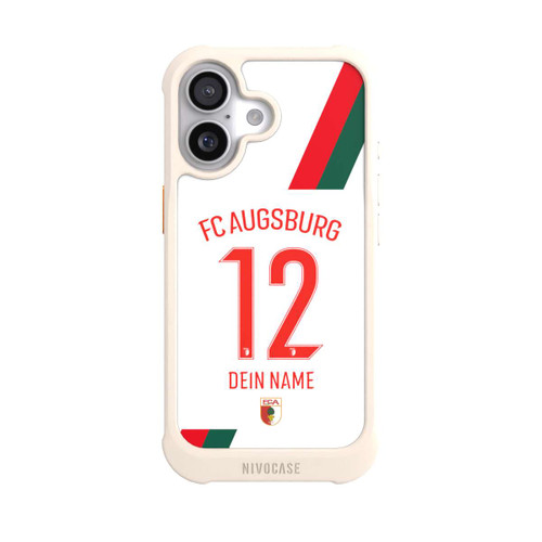  NIVOmax FC Augsburg Trikot Personalisierbar 25-26