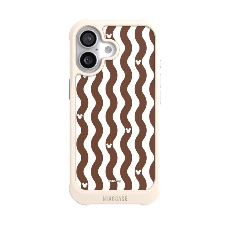 iPhone 17 NIVOmax Micky Muster Braune Wellen