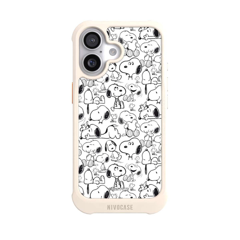 iPhone 17 NIVOmax Classic Snoopy Pattern White
