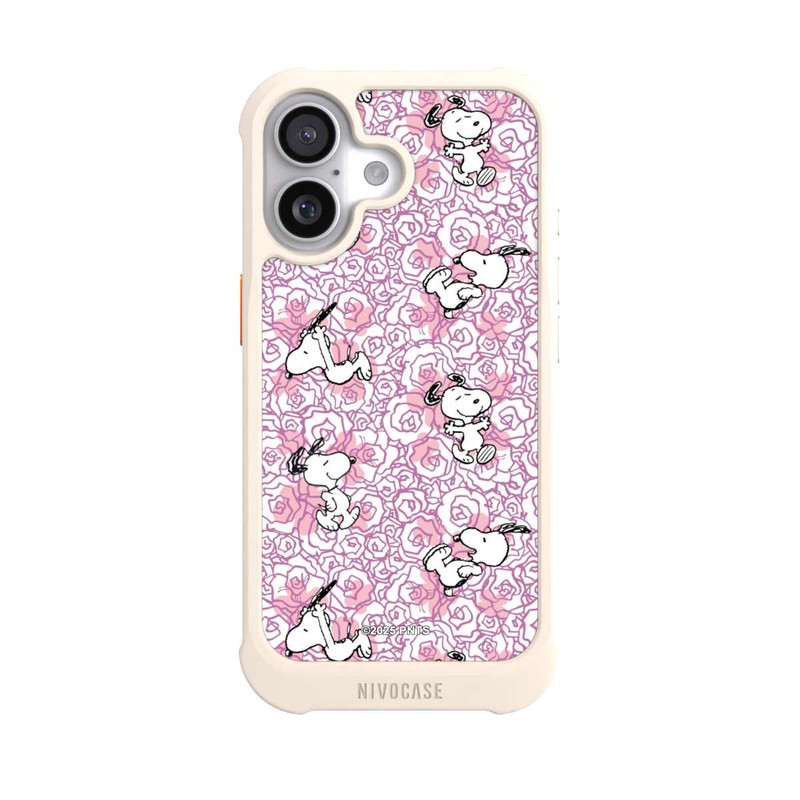 iPhone 17 NIVOmax Peanuts Pink Roses Pattern