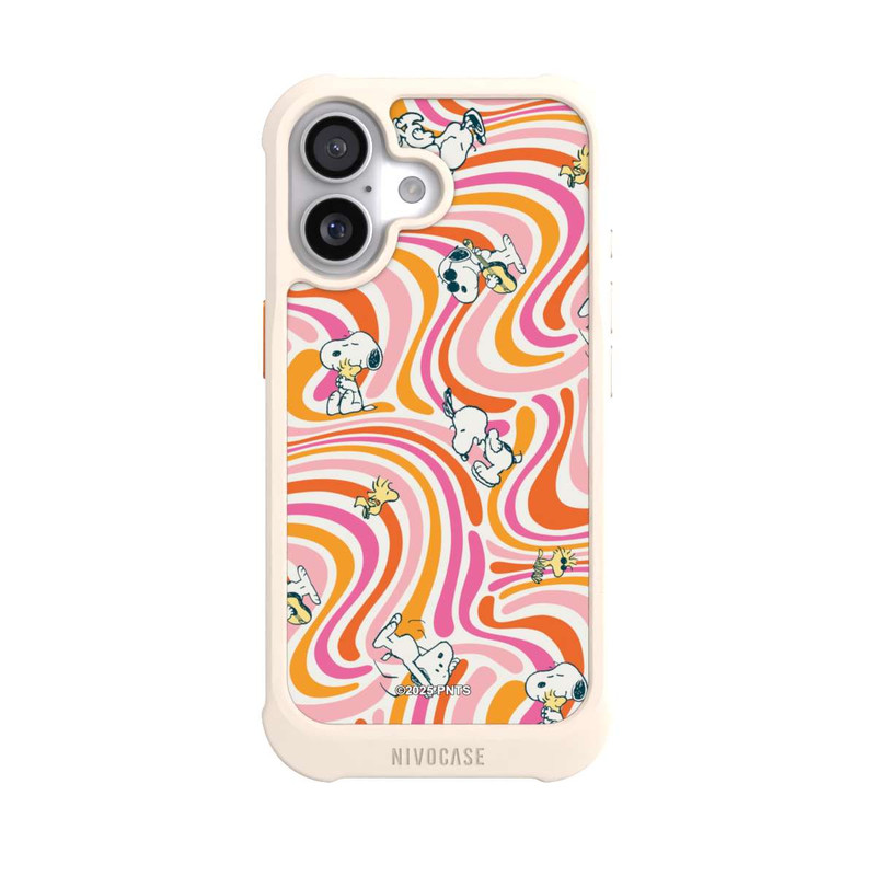 iPhone 17 NIVOmax Peanuts Hippie Pattern Orange