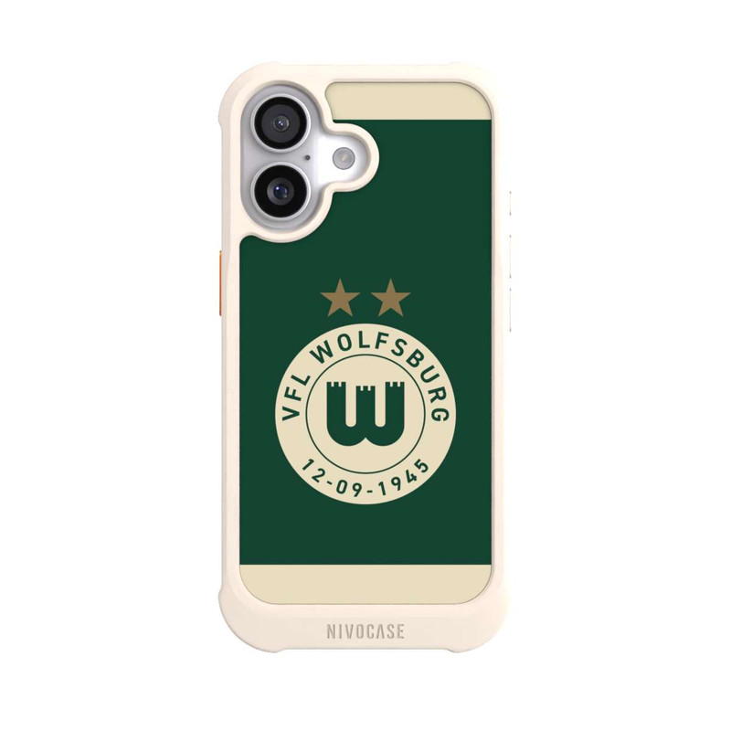 iPhone 17 NIVOmax VfL Wolfsburg 80 Jahre Logo Frauen Streifen