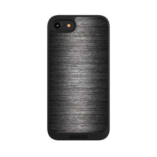 Apple iPhone 7 NIVOpure Metal Look - Anthrazit