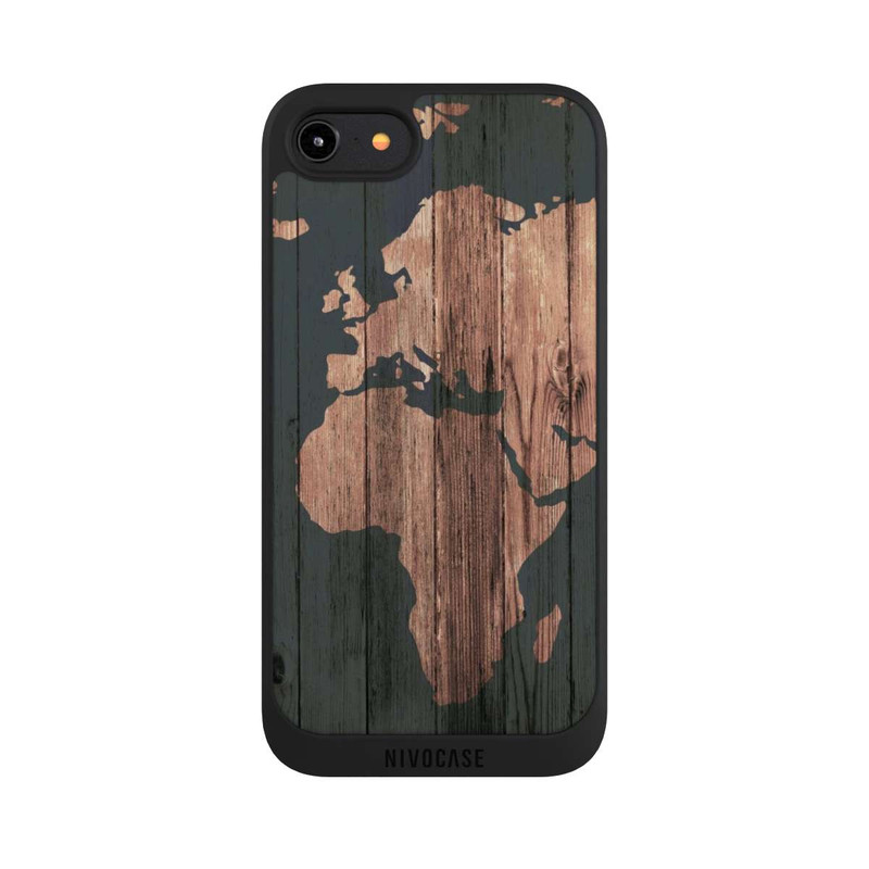 iPhone 7 NIVOpure Wooden World Map