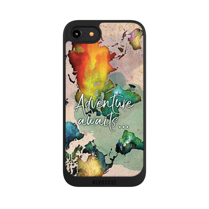 iPhone 7 NIVOpure Worldmap Colourful