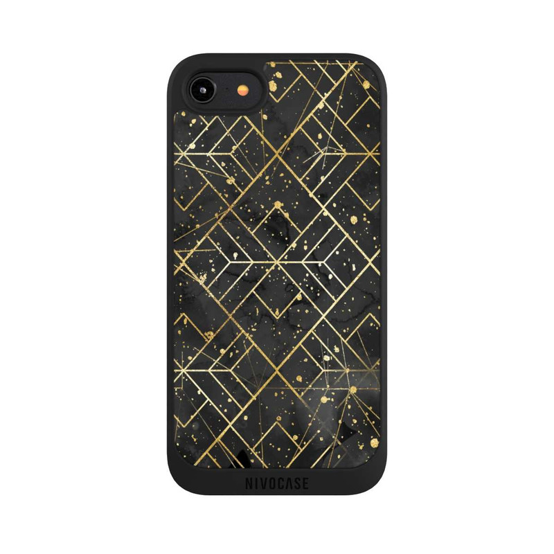 iPhone 7 NIVOpure Marble Black Grid