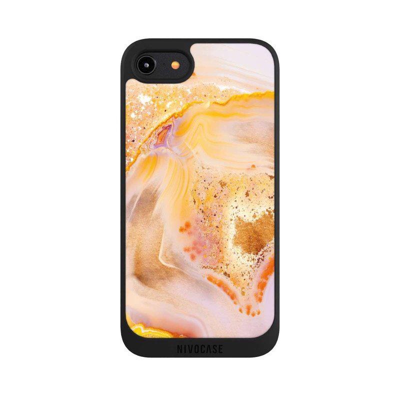 iPhone 7 NIVOpure Marbre Orange Scintillant