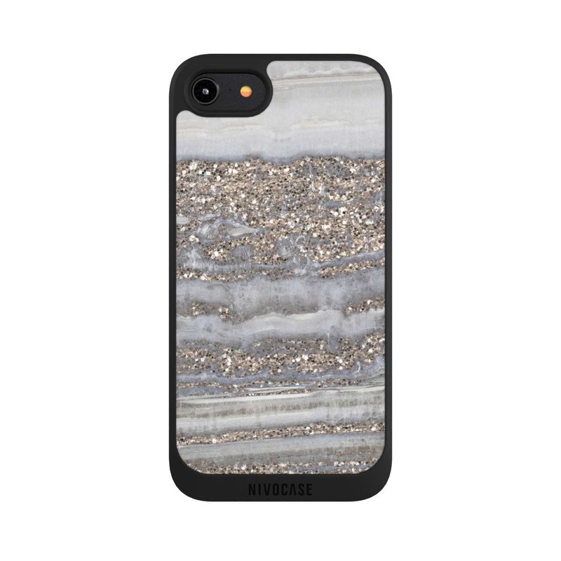 iPhone 7 NIVOpure White Glitter Marble Look