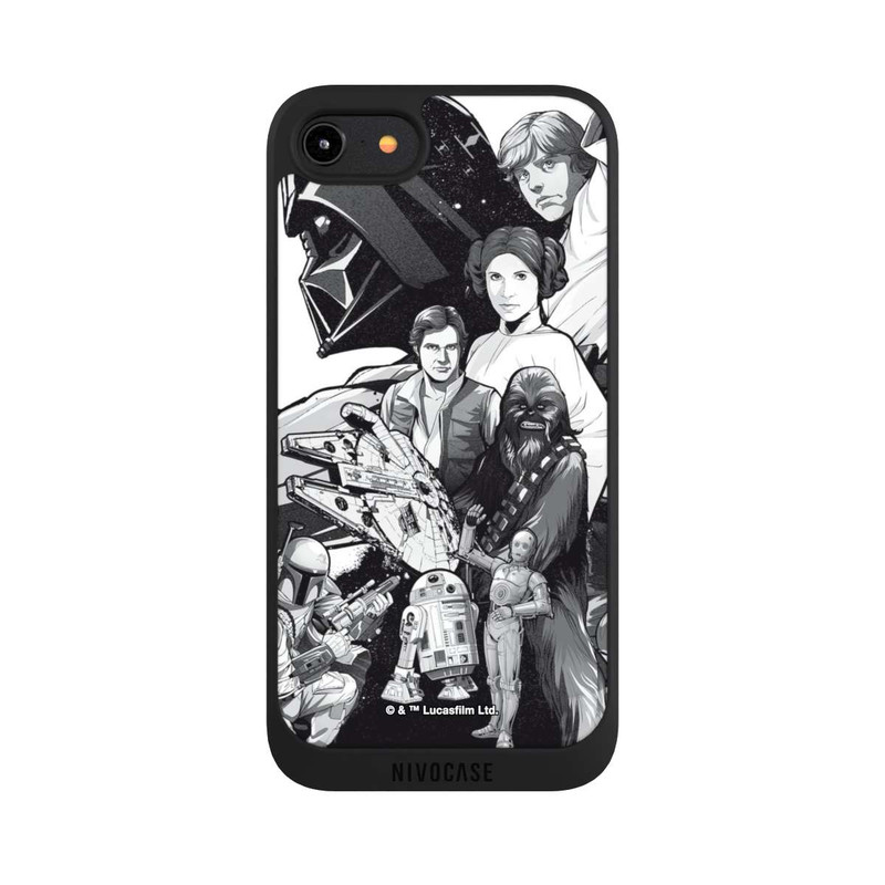 iPhone 7 NIVOpure Personnages StarWars - Noir et Blanc