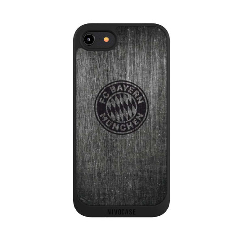 Apple iPhone 7 NIVOpure Metal look FCB Logo plain