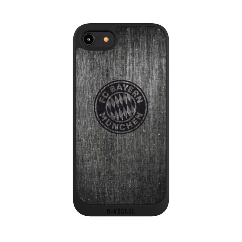 iPhone 7 NIVOpure Metalllook FCB Logo einfarbig