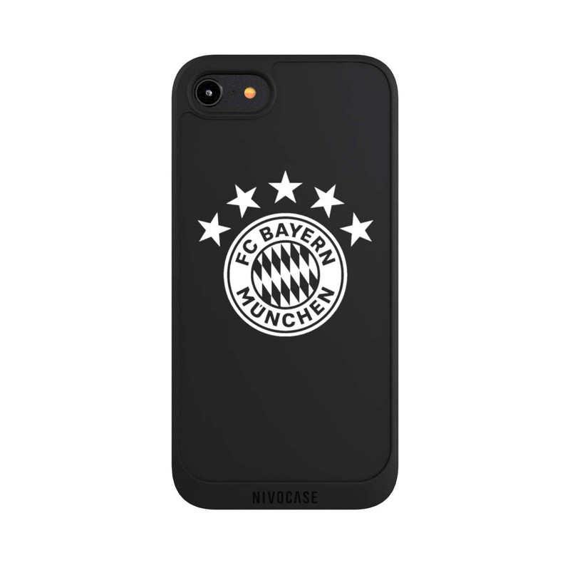 iPhone 7 NIVOpure FCB Logo einfarbig mit Sternen - ohne Hintergrund