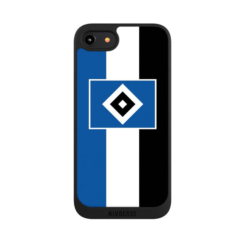 iPhone 7 NIVOpure HSV Streifen - Blau-Weiß-Schwarz
