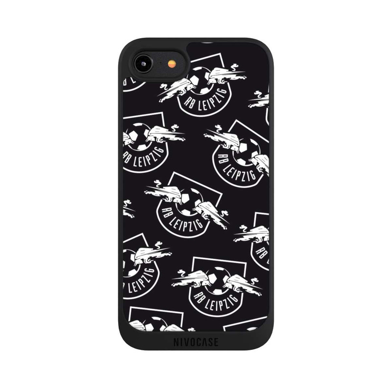 iPhone 7 NIVOpure Logos RB Leipzig Weiß auf Schwarz