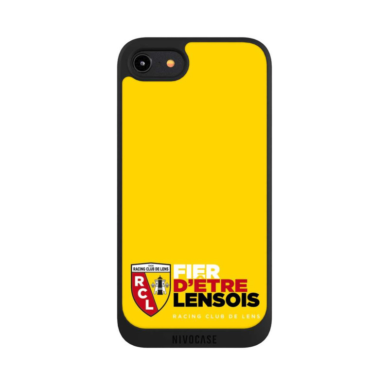 iPhone 7 NIVOpure Fond Logo RCL Jaune