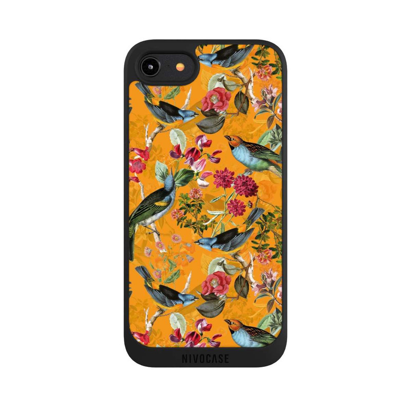 iPhone 7 NIVOpure Tapete mit Vögeln und Blumen