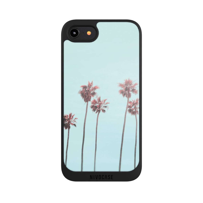 iPhone 7 NIVOpure Hellrosa Strandpalme Paradies