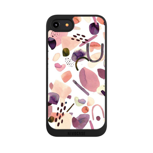 Apple iPhone 7 NIVOpure Watercolor Abstract Pieces Mauve