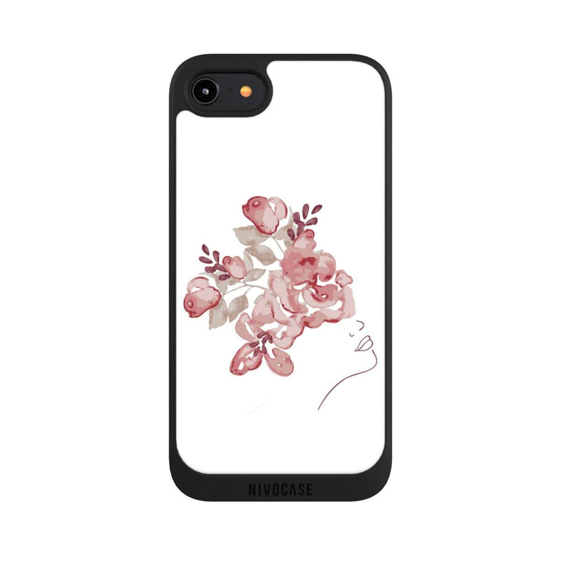 iPhone 7 NIVOpure Line Art Woman face flowers