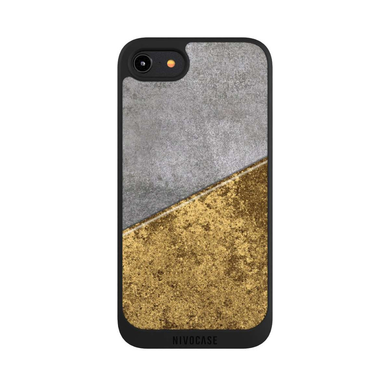 iPhone 7 NIVOpure Aspect béton et or