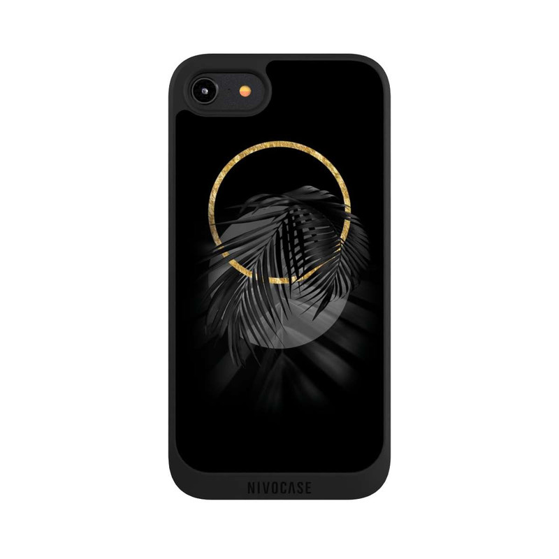 iPhone 7 NIVOpure tropische Blätter schwarz