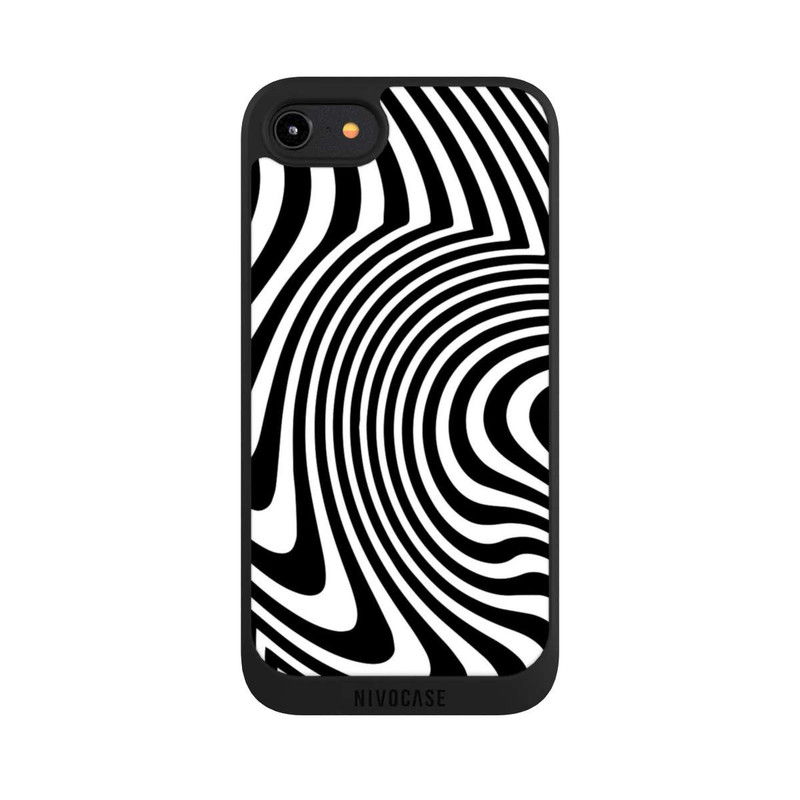 iPhone 7 NIVOpure schwarz-weiße Wellen