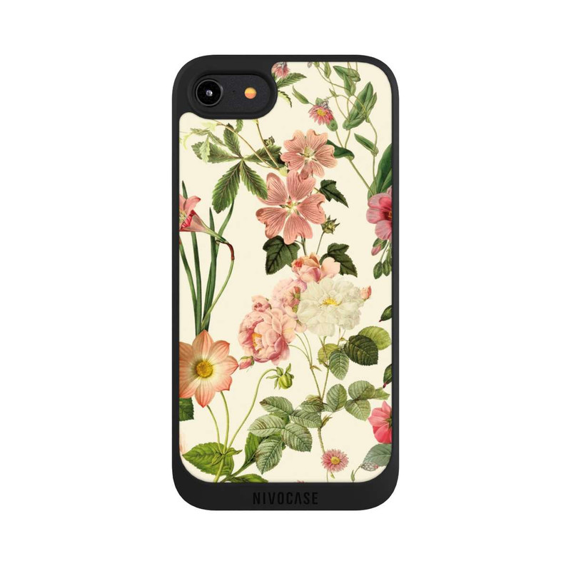 iPhone 7 NIVOpure Fleurs sauvages sur jaune clair