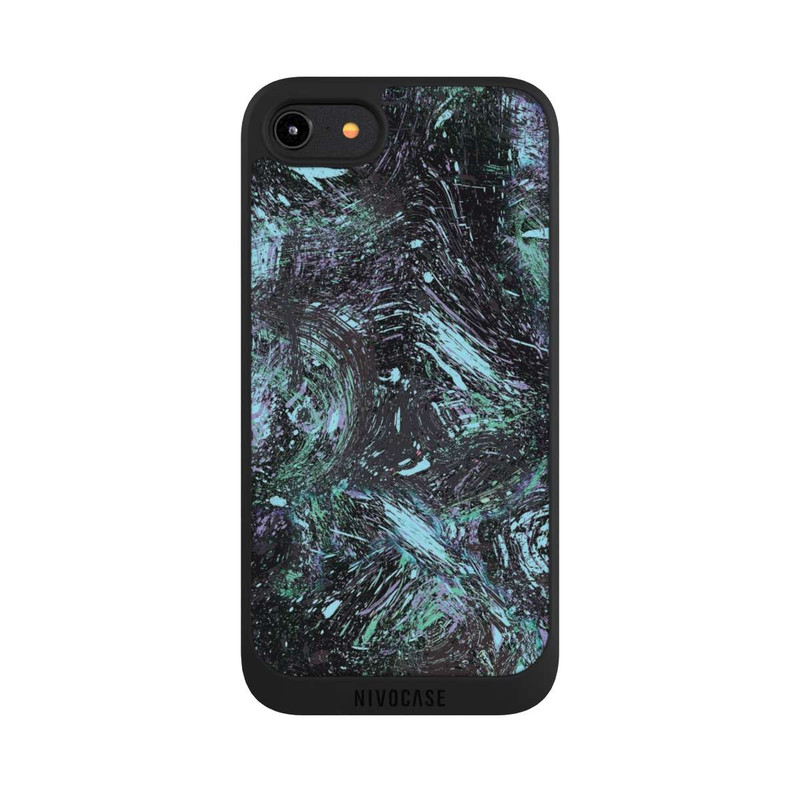 iPhone 7 NIVOpure Abstrakt tropfender Staub lila