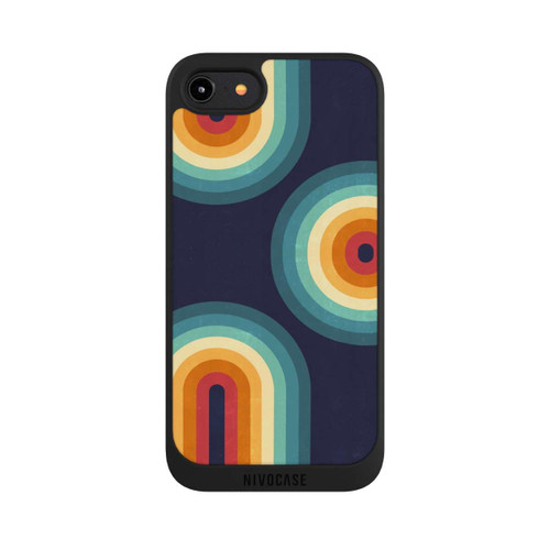 Apple iPhone 7 NIVOpure Double Rainbow on Blue