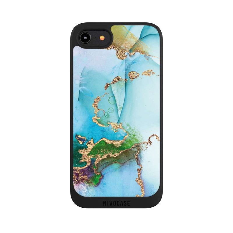 iPhone 7 NIVOpure Colourful Marble Glitterlook