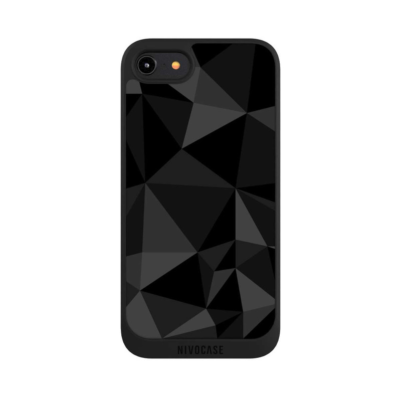 iPhone 7 NIVOpure Polygonmuster schwarz