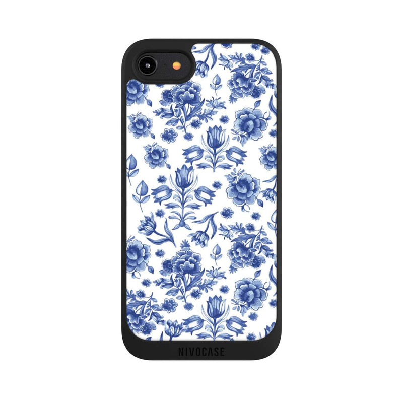 iPhone 7 NIVOpure Blaues Blumenmuster