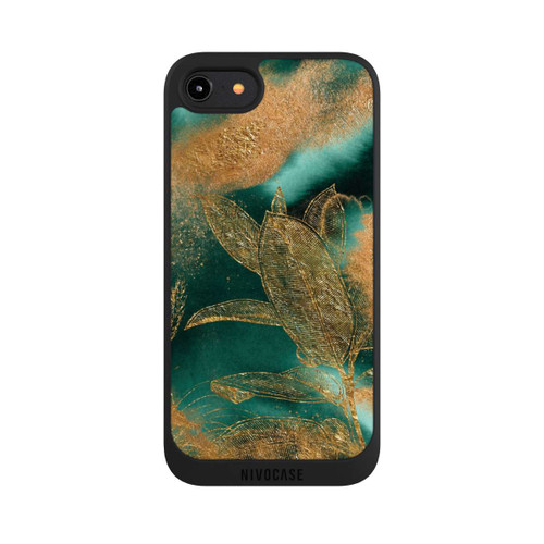 Apple iPhone 7 NIVOpure Gold und Grün Natur