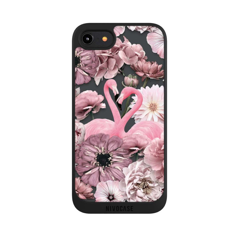 iPhone 7 NIVOpure Flamants roses en motif de fleurs