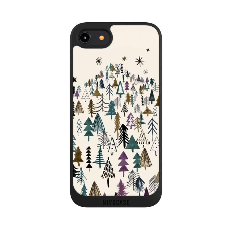 iPhone 7 NIVOpure Montagne Arbres Forêt Violet