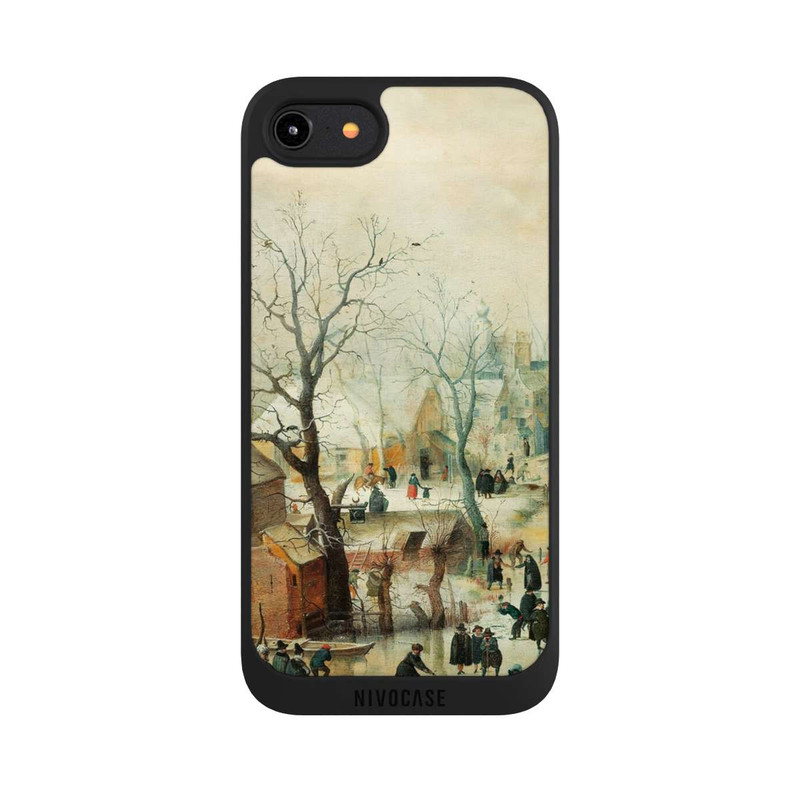 iPhone 7 NIVOpure Winterlandschaft mit Schlittschuhläufern - Hendrick Avercamp