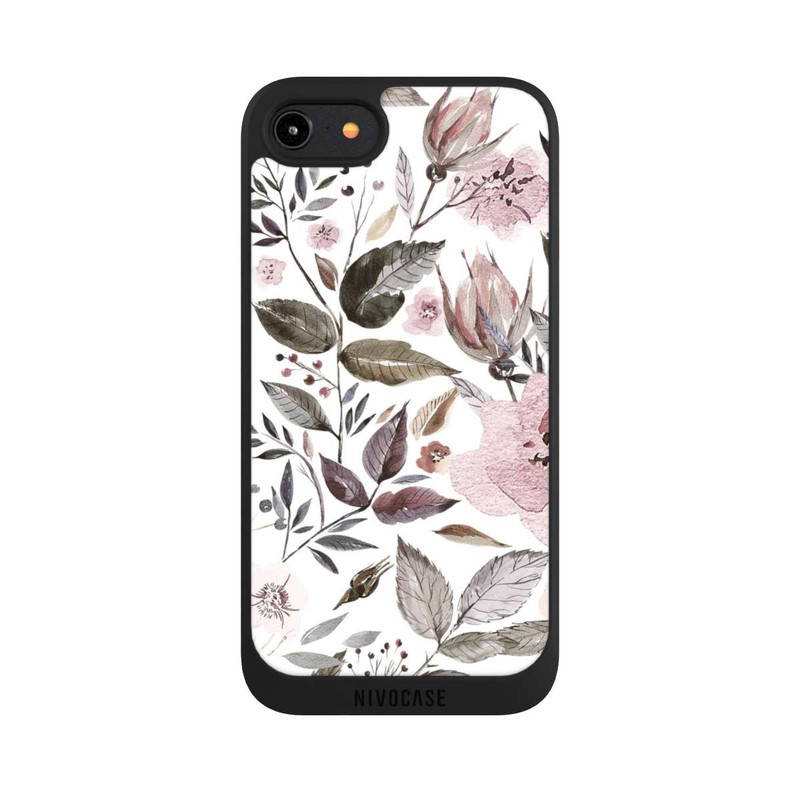 iPhone 7 NIVOpure Aquarell braune Rosenblüten
