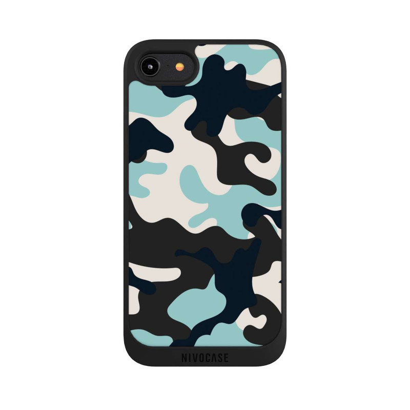 iPhone 7 NIVOpure Camouflage Bleu