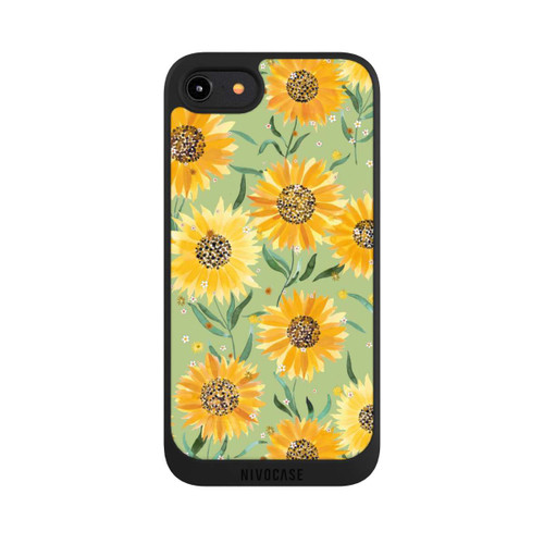 Apple iPhone 7 NIVOpure Sonnenblumen grün